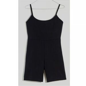 Madewell Black One Piece Workout Romper | Size Small